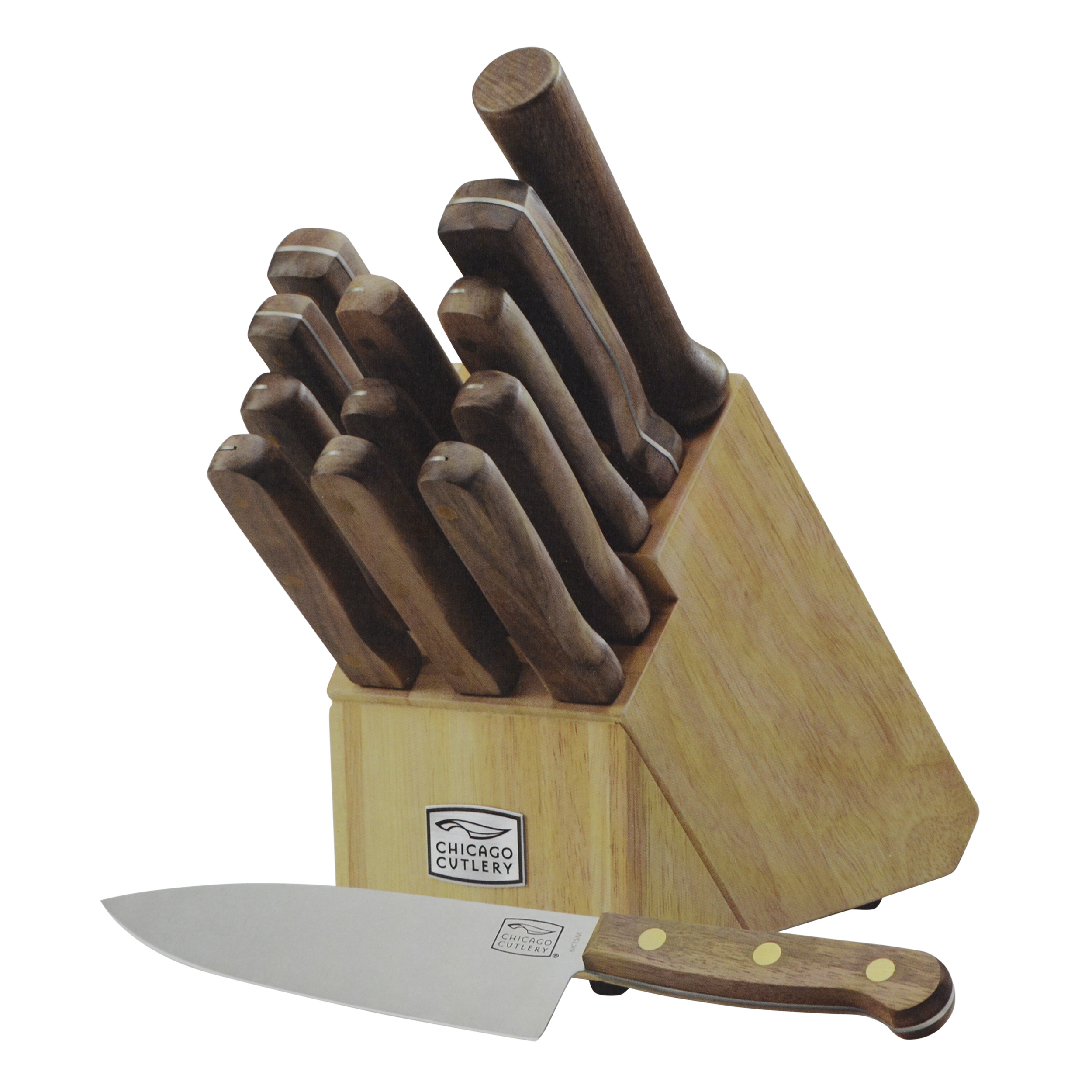 Walnut Tradition Knife Set with Cutting Board