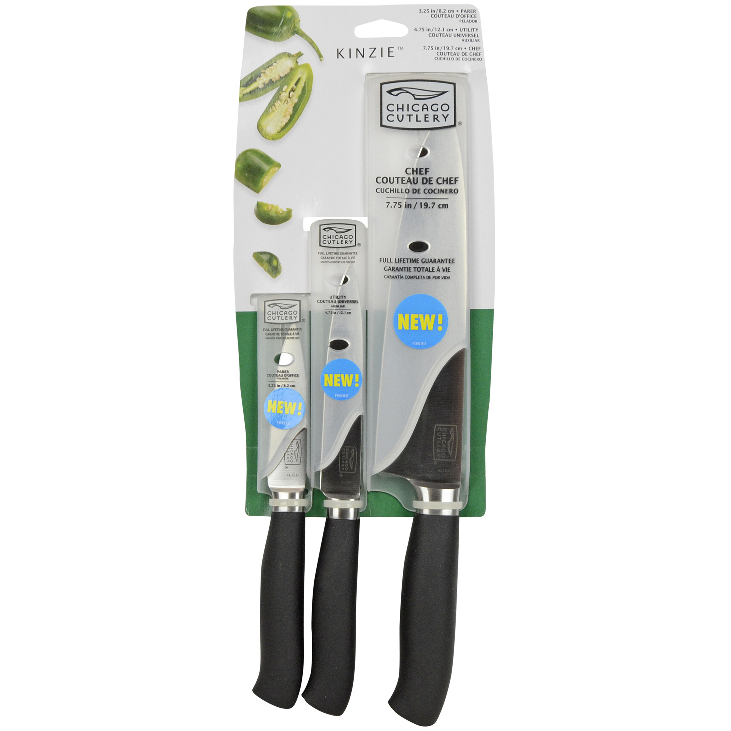 Kinzie 3pc Knife Set